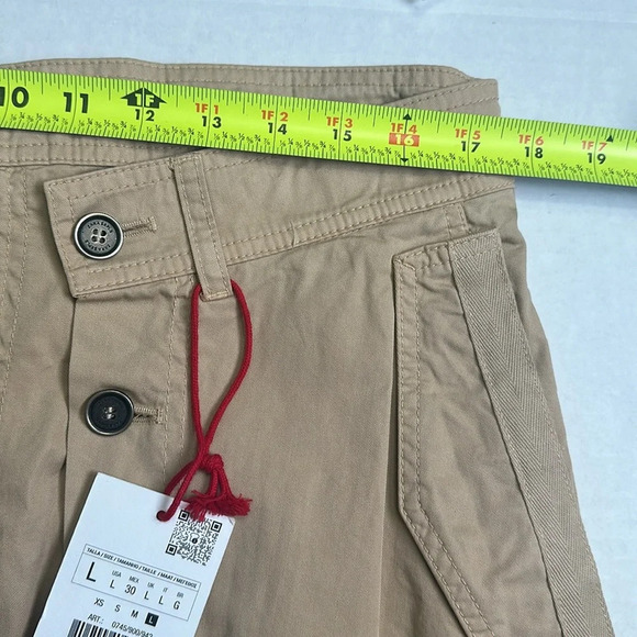 Zara SRPLS Womens Size Large Tan Midi Cotton Skirt NWT - Picture 11 of 12